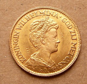 Золото 10 гульденов Нидерланды 1912 и 1917