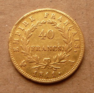Золото 40 Фр Наполеон 1811