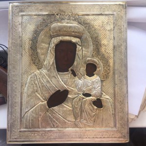 Ченстоховская Богородица, аналой, серебро