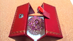 Золотое кольцо с сапифирами 11ct новое