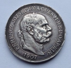 Австрия Венгрия 5 корона 1907,Франца Иосифа I