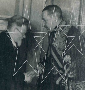 М.И.Калинин и представитель дипкорпуса Англии. Москва.30-е г