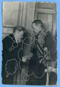 М.И.Калинин и представитель дипкорпуса Англии. Москва.30-е г