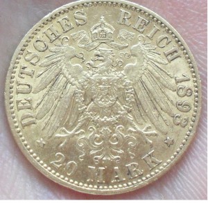 20 марок 1893 г