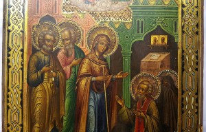 ЯВЛЕНИЕ ПРЕСВ. БОГОРОДИЦЫ СЕРГИЮ РАДОНЕЖСКОМУ (на золоте) !!