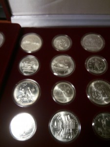 Олимпиада 80, набор 28 монет, серебро