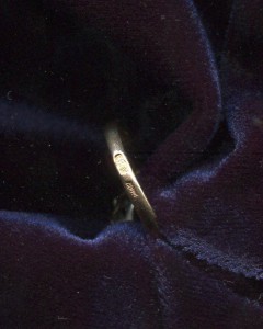 кольцо с аметистом 583 пр.