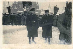 Немецкие офицеры на параде в честь 4-й годовщ.РККА. М.,1922