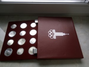 Олимпиада 80, набор 28 монет, серебро