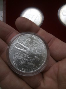 Олимпиада 80, набор 28 монет, серебро