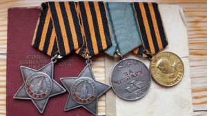Две 3-х славы на одного+отвага+документы