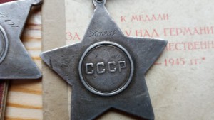 Две 3-х славы на одного+отвага+документы