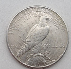 1$ 1925г. Серебро.