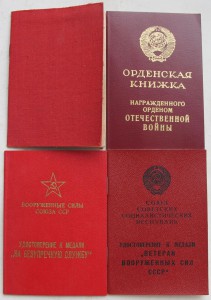 Комплект на военнослужащего сверхсрочной службы - уч. ВОВ.