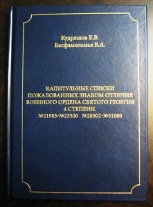 Капитульные списки ЗОВО 4 степени (Зап.Кавказ,Хива ,Ср.Азия)