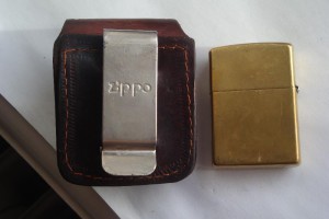 Зажигалка Zippo c кожанным чехлом