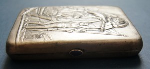 Портсигар агитационный СССР соцреализм