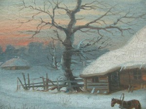 Картина "Зимний пейзаж".