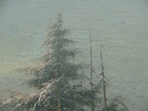 Картина "Зимний пейзаж".