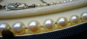 Колье жемчуг - золото