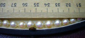 Колье жемчуг - золото