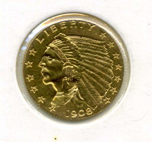 2,5 доллара 1908,1909 и 1912 гг.
