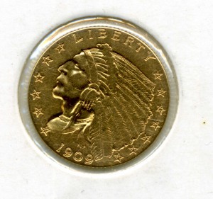 2,5 доллара 1908,1909 и 1912 гг.