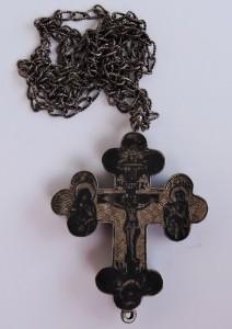Крест-мощевик. Серебро. 1779 год. Чернь.