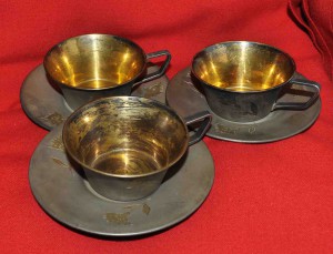 Три кофейных пары 875 пр Общий вес 393 гр