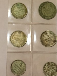 Много серебрянных монет!!