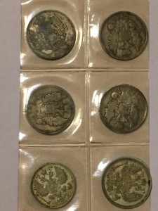 Много серебрянных монет!!