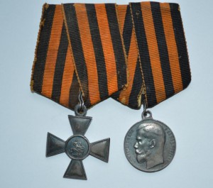 ГК 4 ст. + ГМ 4 ст. на колодке - гусар 17-го полка