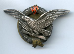 Знак об окончании Академии боевой авиации Латвия 1930-40 гг.