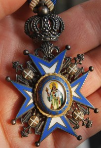 КОРОЛЕВСКАЯ СЕРБИЯ Орден Святого Саввы 5 ст СОХРАН+коробка