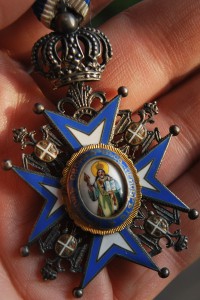 КОРОЛЕВСКАЯ СЕРБИЯ Орден Святого Саввы 5 ст СОХРАН+коробка