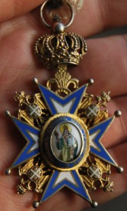 КОРОЛЕВСКАЯ СЕРБИЯ Орден Святого Саввы 4 ст СОХРАН+коробка