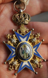 КОРОЛЕВСКАЯ СЕРБИЯ Орден Святого Саввы 4 ст СОХРАН+коробка