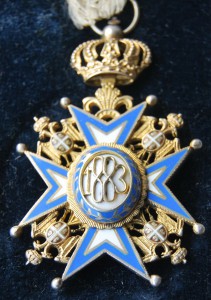 КОРОЛЕВСКАЯ СЕРБИЯ Орден Святого Саввы 4 ст СОХРАН+коробка