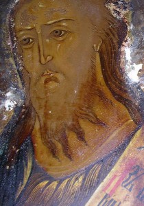 Икона Иоан Предтеча  серебре