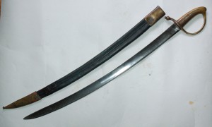 Тесак обр 1817г., Златоуст, с ножнами
