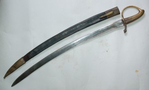 Тесак обр 1817г., Златоуст, с ножнами