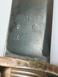 Тесак обр 1817г., Златоуст, с ножнами