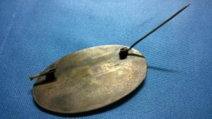 Брошь серебряная