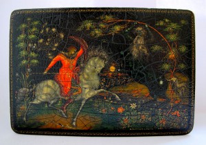 Шкатулка Палех В.Котухин 1932 год.