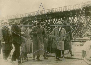 И.В.Сталин,С.М.Киров,К.Е.Ворошилов. Мурманский порт. 1933 г.