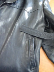 ШИКАРНЫЙ КОЖАНЫЙ ПЛАЩ, ВОЕННЫЙ ТРОФЕЙ