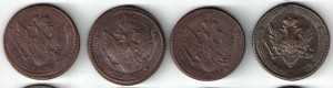 5 копеек 1802-1809гг  погодовка