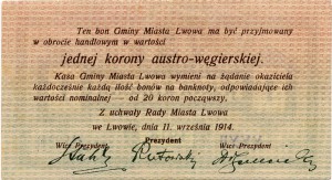 1 корона 1914 - Львов (Лемберг)