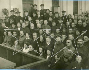 Ворошилов,Будённый,Калинин,Молотов в группе казаков. М. 1936