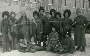 Группа сотрудников агит-поезда им.Ленина. 1919 г.